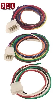 911 Whelen 295HFSA5 4 9 and 12 Pin Wiring Cable Kit Rear Accesory Connectors Power