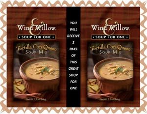 2 paquetes de sopa de viento y sauce para una tortilla con queso ~ Añadir agua y disfrutar - Imagen 1 de 2