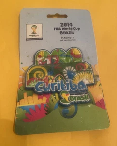 Curitiba BRASIL MAGNET mascot 2014 FIFA World Cup Brazil Host City soccer🇧🇷 - Picture 1 of 12