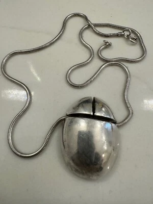 Kieselstein Cord Sterling Silver Sterling Necklace 16" chain "Authentic & RARE" - Image 1 of 4