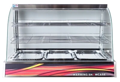 Hot Food Warmer Display Commercial Cabinet Showcase Warming Counter Top - Image 1 of 4