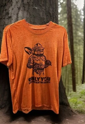 Angry Minnow Clothing Company Smokey Bear Only You Forest Fires T Shirt MEDIUM - Image 1 of 4