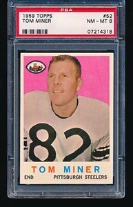 1959 Topps TOM MINER #52 PSA 8