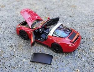 1/18 Schuco Porsche 911 Targa GTS Diecast Modellautos Geschenk Display Sammlung rot - Bild 1 von 5