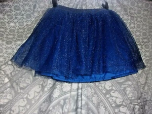 Crazy 8 NWOT Royal Blue Tulle Overlay Skirt Dressy Sparkle Twinkle Stardust - Picture 1 of 2