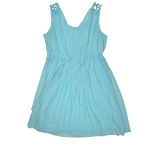 Torrid Dress Womens 2X Blue Pleased A Line Apron Empire Waist Fairy Pleated Garb - Bild 1 von 9
