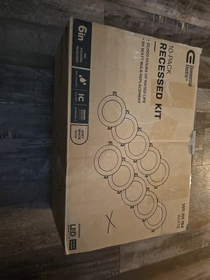 Comercial Electric Value Series 6 pulgadas LED Slim Canless - Blanco - (Paquete de 10) Nuevo Foto 1 de 4