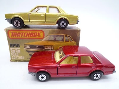 PAR FORD CORTINA VINTAGE MATCHBOX SUPERFAST Nº55g/una caja original 1980 Foto 1 de 4