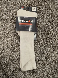 WIGWAM King Cotton High Heavyweight Athletic Cotton Sock White - Size Medium P6 - Picture 1 of 6
