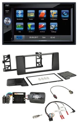 Blaupunkt 2DIN Bluetooth TMC USB Lenkrad SD Navigation für BMW 5er E39 01-03 Qua - Bild 1 von 4