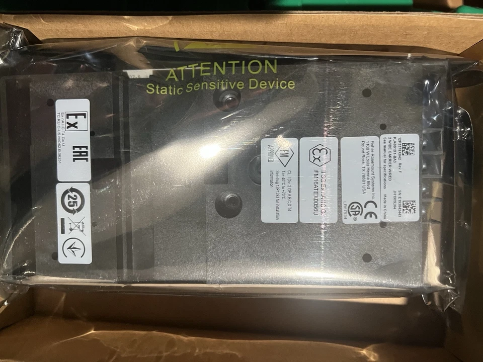 New Fisher Rosemount KJ4001X1-BA3 DeltaV 2 Wide Carrier Base Module 12P3378X042 - Image 1 of 3