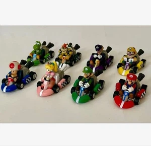 Super Mario Kart Bros figure mini doll Lot 8 set mascot Nintendo Japan m633 - Picture 1 of 6