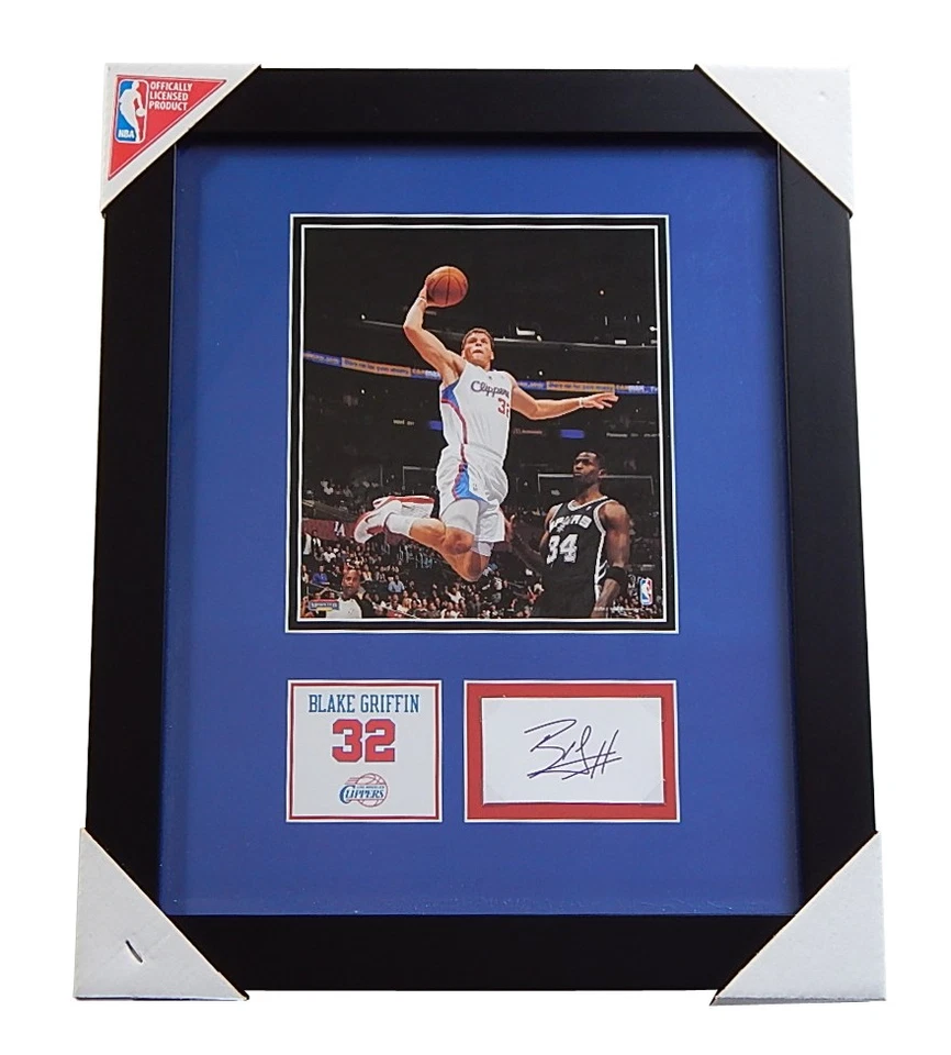 Blake Griffin facsímil firmado corte y foto enmarcado autógrafo cortapeles automáticos #32 Foto 1 de 3