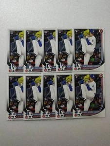 2025 TOPPS BOWMAN ROKI SASAKI RC PAPER BASE RC 17LOT - Picture 1 of 2