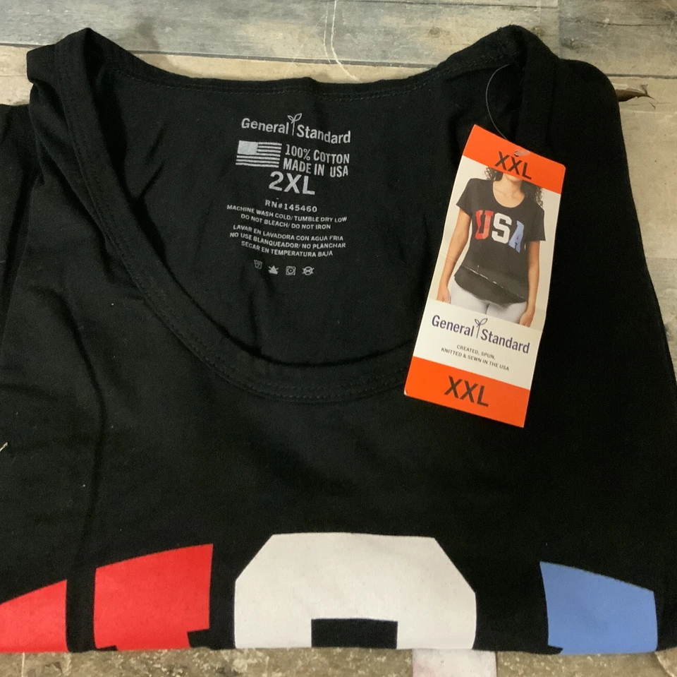 ️General Standard Ladies' Americana USA Tee - Size XXL