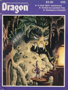 DRAGON MAGAZINE #55 VGC! TSR Dungeons Dragons D&D Module Game 1981 Adventure - Picture 1 of 2