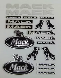 Chrome Mack Truck USA 1:14,5 Tamiya Decal Sticker RC Sticker 023 - Picture 1 of 4