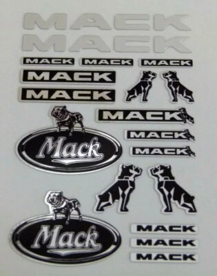 CHROM MACK TRUCK USA 1:14 1:14,5 Tamiya DECAL STICKER RC AUFKLEBER 023 - Bild 1 von 4