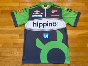IndyCar Tony Kanaan Racing Shirt Jersey Mens sz L Hippino Chevy KV Racing - Picture 1 of 4