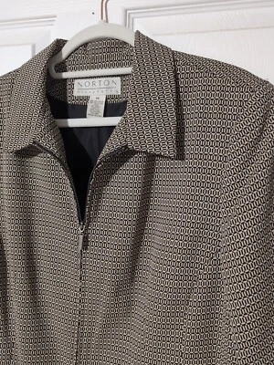 Blazer Traje Chaqueta Norton McNaughton Marrón Manga Larga Forrado Talla 14 Foto 1 de 4