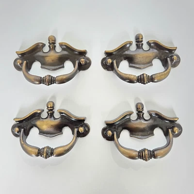 BONITO 4 cajones centrales ingleses antiguos vintage NATIONAL LOCK tirador fijo de caída Foto 1 de 4