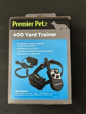Collar remoto entrenador perro 400yd con corrección estática recarga/sumergible en agua Foto 1 de 4