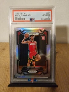 Amen Thompson 2023 Panini Prizm #150 Silver PSA 10 RC Houston Rockets - Bild 1 von 2