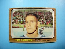 1966/67 TOPPS NHL HOCKEY CARD #80 TIM HORTON GD NICE!! 66/67 TOPPS