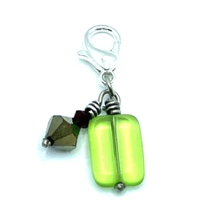 Brighton Happy Holidays Green Red Sparkle Beads Merry Christmas Custom Charm - Imagen 1 de 5