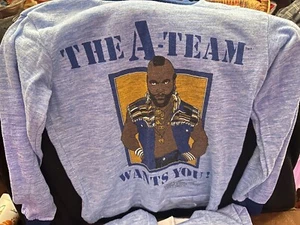The A Team Vintage 80's Boys Pajama Tops Lot Size S 8-10~ A-Team Mr. T - Picture 1 of 13