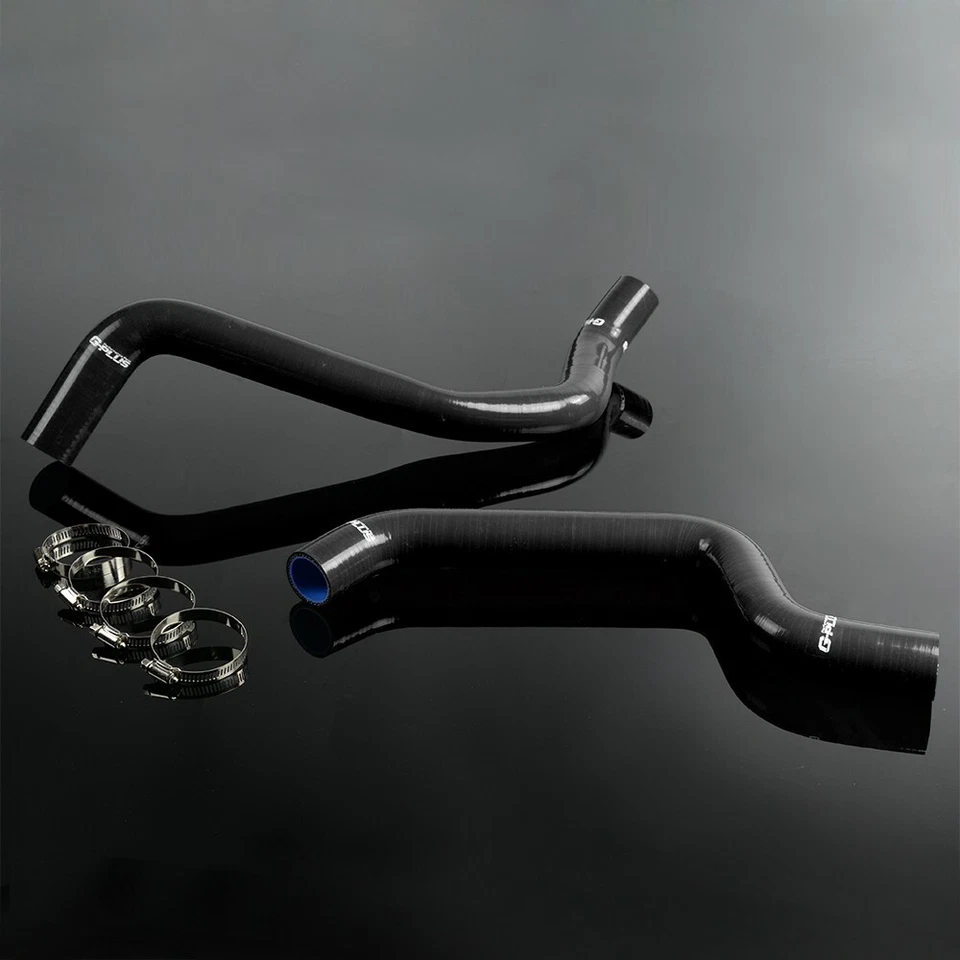 Manguera de radiador de silicona Gplus negra apta para 91-99 Mitsubishi 3000GT Dodge Stealth Foto 1 de 4