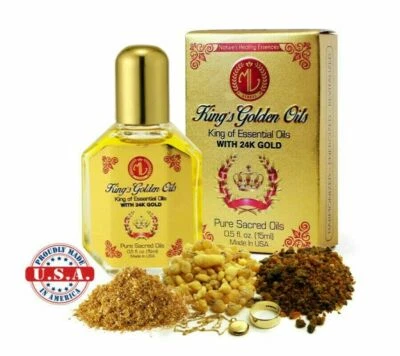 King Golden Oils with 24k gold - Dau vang Thien Tue- 15ml bottle - Made in USA - Изображение 1 из 4