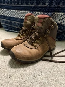Timberland Women Mt Maddsen Mid Leather Waterproof Rugged Hiking Boots Size 8 - Picture 1 of 4