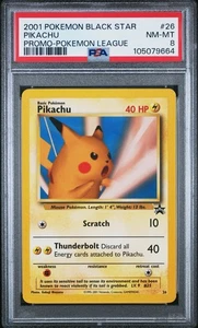 PSA 8 2001 Pokemon Black Star Promo Pokemon League Pikachu #26 - Picture 1 of 2
