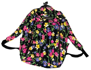 Vera Bradley Wildflower Garden Iconic Campus Backpack Computer Retired Pattern - Picture 1 of 6