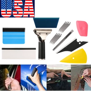 Car Window Tint Tools Kit Scraper Squeegee for Auto Film Tinting Installation U* - Foto 1 di 11