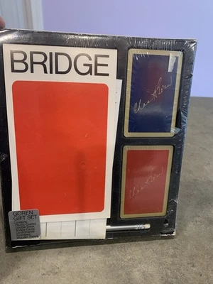 Nuevo Gibson Puente Azul Y Rojo Doble Cubierta Set de Regalo Almohadilla de Puntuación Foto 1 de 4