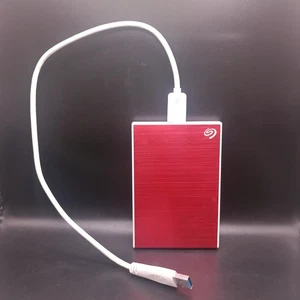 Seagate 2TB External HDD Hard Drive Backup Plus Slim - SRD0VN2 - Used Tested - Picture 1 of 7