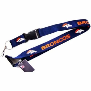 NFL Denver Broncos Team Color Breakaway Lanyard Key Chain FREE SHIPPING - Picture 1 of 1