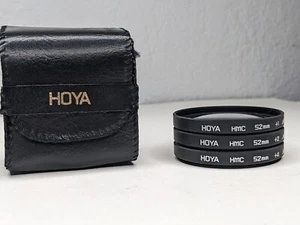 52mm Hoya HMC Set of 3 Close Up Filters with Case - +1, +2, +4 - Picture 1 of 2