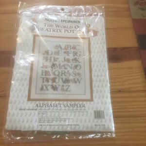 World of Beatrix Potter Alphabet Cross Stitch Sampler Kit NIP