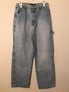 VTRoute 66 Denim Carpenter Work Farm Jeans Tool Hook Light Wash Distressed 13/14 - Picture 1 of 12