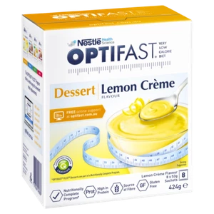 Optifast VLCD Lemon Creme Dessert 8 x 53g Sachets (424g) Lemon Cream Diet - Picture 1 of 1