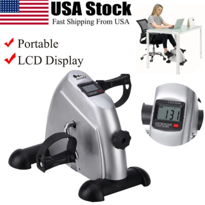 Mini Exercise Bike Pedal Exerciser Trainer with LCD Fitness Home Gym Portable - Image 1 of 4