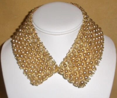 Collar de perlas de los años 50 en hilo de oro  Foto 1 de 4