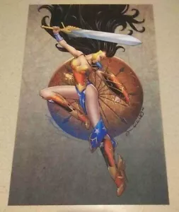 Wonder Woman Signed Amanda Conner Jimmy Palmiotti Ami Comi Girls 1 Art Print DC - Picture 1 of 1