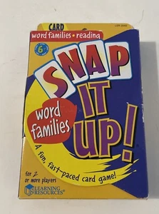 Snap it Up! Word Families Reading Card Game by Learning Resources - Complete! - Picture 1 of 2