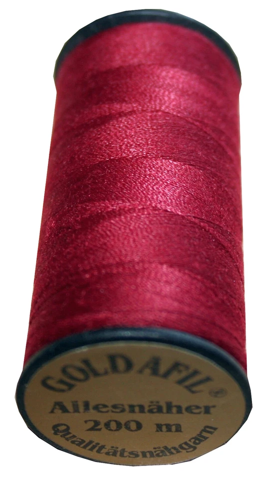(0,02€/m) Nähmaschinen Nähgarn Polyester 40/2 bourdeaux weinrot 200 m (1072) - Bild 1 von 1