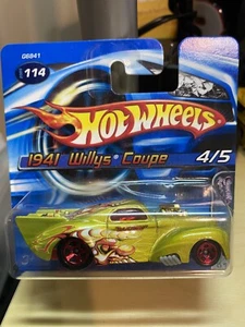 HOT WHEELS 2005 GRÜN 1941 WILLYS COUPE CRAZED CLOWNS #114 KURZE KARTE - Bild 1 von 7