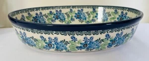 Polish Pottery Ceramika Boleslawiec Oval Mirek Baker Handmade in Poland. - Picture 1 of 7